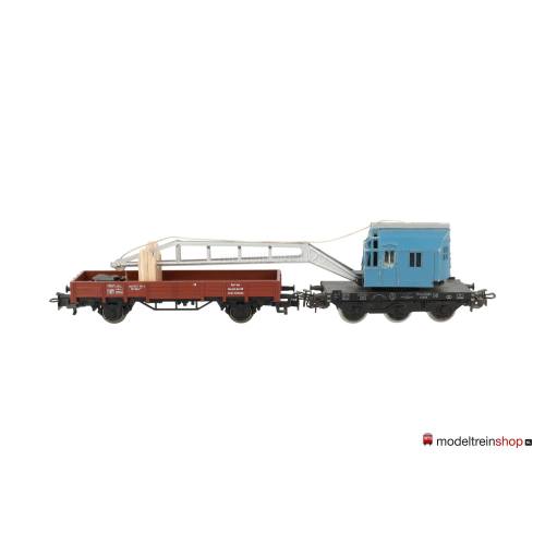 Marklin H0 4611 V07 Kraanwagen Krupp-Ardelt met lageboordwagen - Modeltreinshop