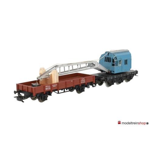 Marklin H0 4611 V07 Kraanwagen Krupp-Ardelt met lageboordwagen - Modeltreinshop