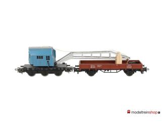 Marklin H0 4611 V07 Kraanwagen Krupp-Ardelt met lageboordwagen - Modeltreinshop