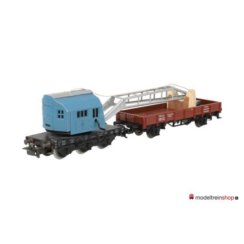 Marklin H0 4611 V07 Kraanwagen Krupp-Ardelt met lageboordwagen - Modeltreinshop