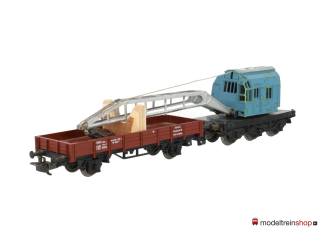 Marklin H0 4611 V07 Kraanwagen Krupp-Ardelt met lageboordwagen - Modeltreinshop