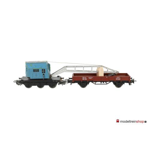 Marklin H0 4611 V07 Kraanwagen Krupp-Ardelt met lageboordwagen - Modeltreinshop