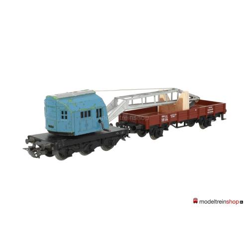 Marklin H0 4611 V07 Kraanwagen Krupp-Ardelt met lageboordwagen - Modeltreinshop