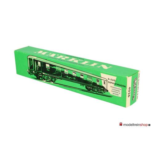 Marklin H0 4026 V2 Bagage Rijtuig Pw4ymg / Pw4ym van de DB - Modeltreinshop