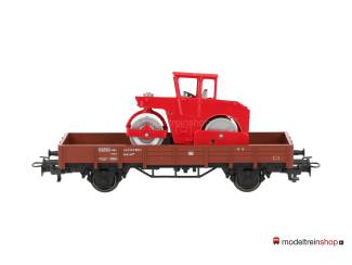 Marklin H0 44241 Lageboordwagen met straatwals - Modeltreinshop