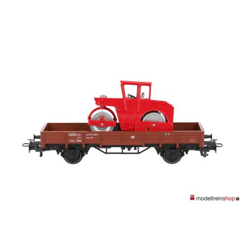 Marklin H0 44241 Lageboordwagen met straatwals - Modeltreinshop