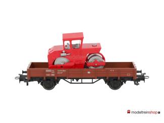 Marklin H0 44241 Lageboordwagen met straatwals - Modeltreinshop