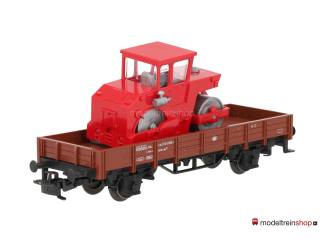 Marklin H0 44241 Lageboordwagen met straatwals - Modeltreinshop