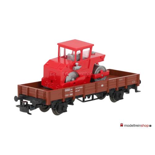 Marklin H0 44241 Lageboordwagen met straatwals - Modeltreinshop