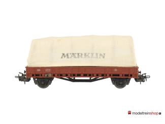 Marklin H0 4609 platte wagen met huif (stof) Marklin - Modeltreinshop