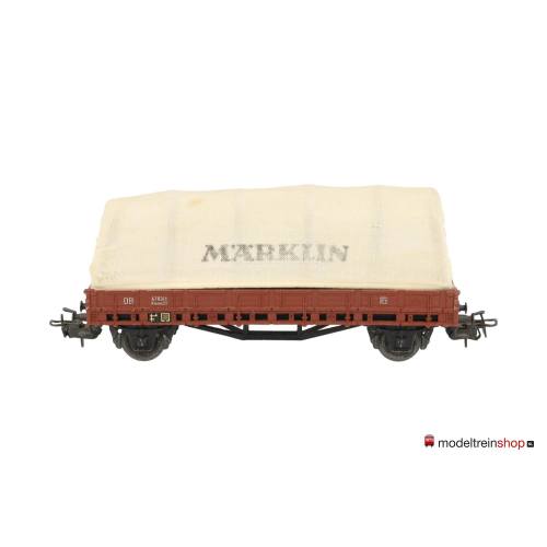 Marklin H0 4609 platte wagen met huif (stof) Marklin - Modeltreinshop