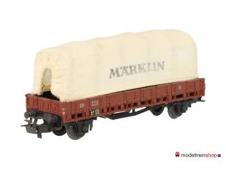 Marklin H0 4609 platte wagen met huif (stof) Marklin - Modeltreinshop