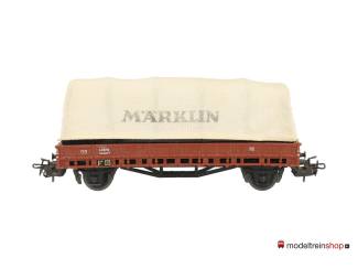 Marklin H0 4609 platte wagen met huif (stof) Marklin - Modeltreinshop