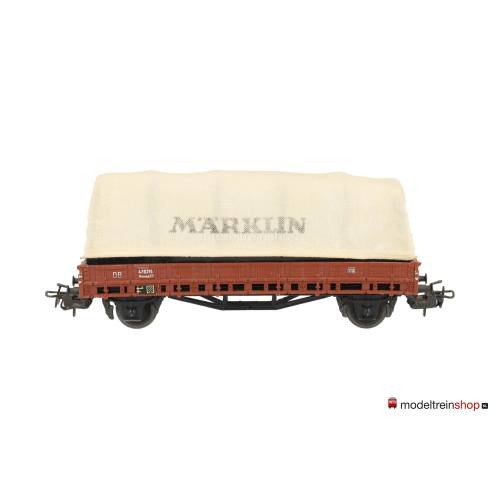 Marklin H0 4609 platte wagen met huif (stof) Marklin - Modeltreinshop