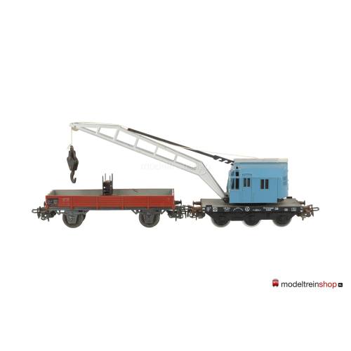 Marklin H0 4611 Kraanwagen Krupp-Ardelt met lageboordwagen - Modeltreinshop