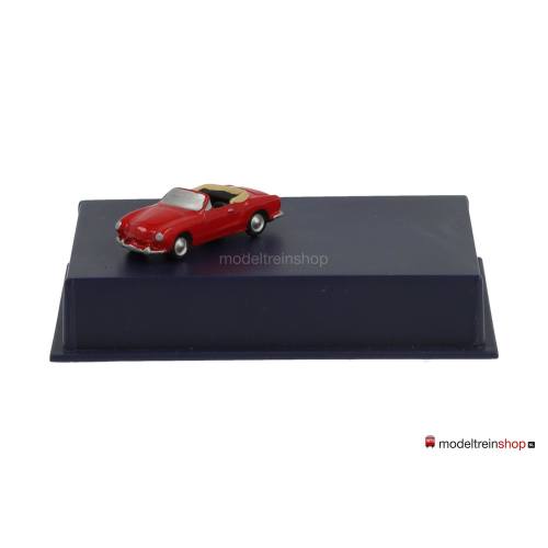 MicroNs N 160030 Karmann Ghia Cabriolet rood - Modeltreinshop