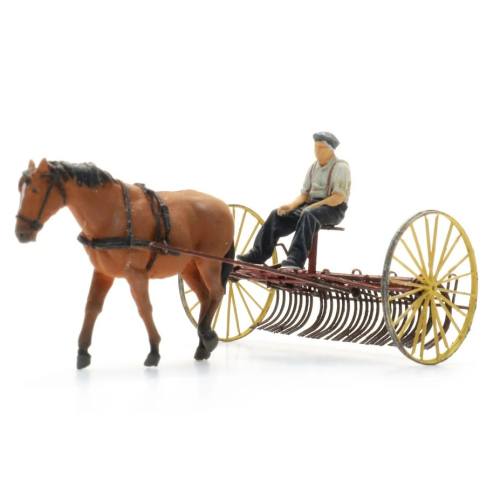 Artitec H0 387.609 Sleephark met paard + figuur - Modeltreinshop