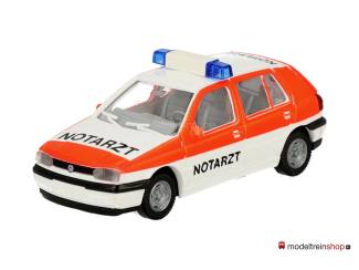 Wiking H0 07101 VW Golf Notarzt - Modeltreinshop