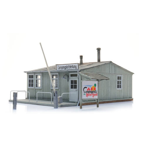 Artitec N 14.1177 Receptie en cafetaria camping bouwpakket uit resin, ongeverfd - Modeltreinshop