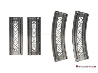 Marklin M Rail H0 2x 7269 - 2x 7268 Gebogen - rechte oprit - Modeltreinshop