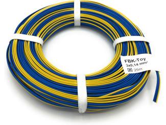 Marklin H0 L318-25M Drie Aderige Elektra Draad blauw, geel, blauw 25 meter - Modeltreinshop