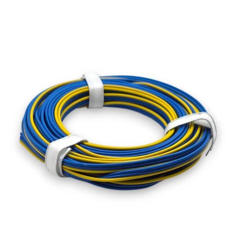 Marklin H0 L318-5M Drie Aderige Elektra Draad blauw, geel, blauw 5 meter - Modeltreinshop